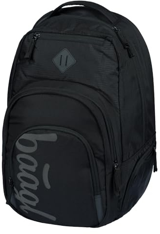 Baagl Ergonomischer Großer Rucksack mit Kühlfach für Damen Herren Teenager mit Laptopfach, Backpack für Studenten, Daypack für Schule, 35 l (Antracit)