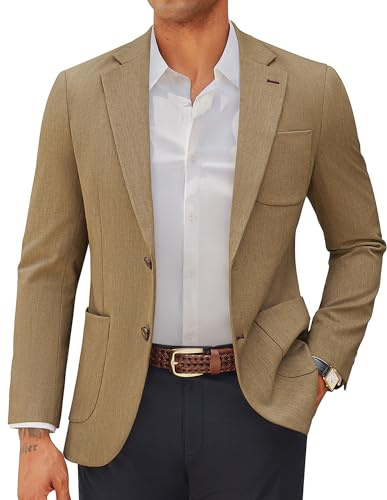 PJ PAUL JONES Sakko Herren Sportlich Elegante Freizeit Business Jackett | Slim Fit,Gekerbtem Revers,2 Knöpfe Anzugjacke