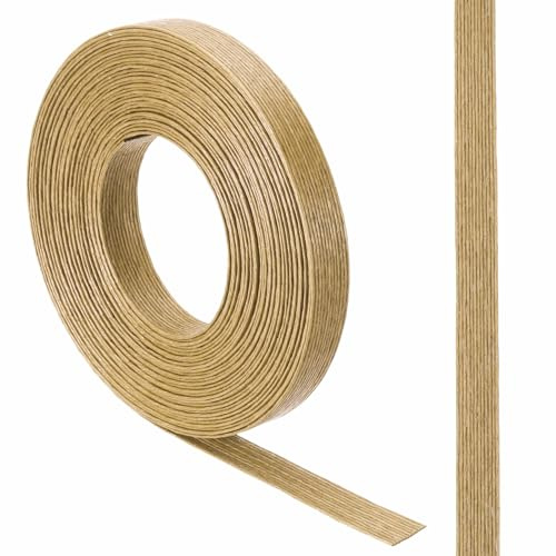 sourcing map Bastone per tessitura di carta, 9,1 m, largo 1,5 cm, in rattan, 12 strati, per fai da te, decorazione per la casa, legno
