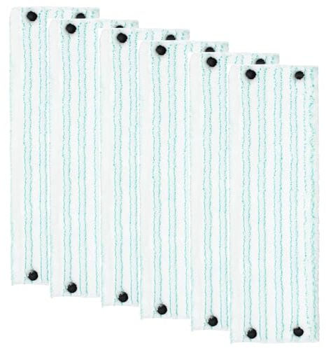 6 Stück Wischbezug für Leifheit Clean Twist XL Ergo Micro Duo, 38x15,5cm Bodenwischer Ersatzbezug für Leifheit Wischmopp, Wischbezug Ersatz Mikrofaser Mopptuchbezug