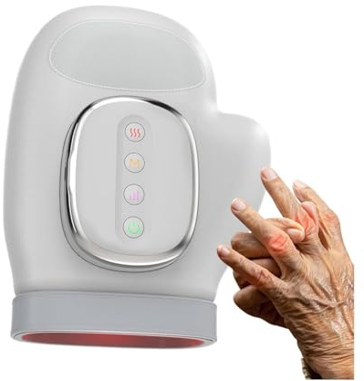 Masajeador De Manos Con Calor Y Compresión | Masajeador Eléctrico para Manos con 3 Temperaturas,Máquina de Masaje Recargable con Temporizador Automático para Navidad, Vacaciones, Cumpleaños, Pascua y