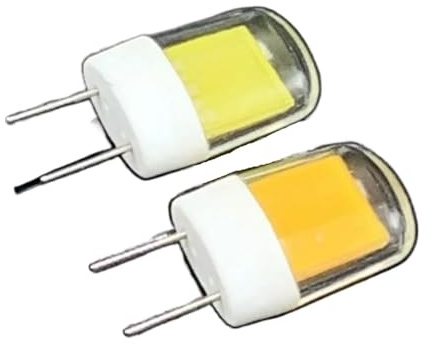 JrEam Lampadina LED Mini da 5 W COB BA15D BA15S E11 E12 E14 G4 G8 G9 Sostituisce Le lampade alogene da 45 W for lampadari 110/220 V(Cold White,G8_220V)
