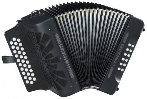 Hohner Compadre E/A/D 3-Row Diatonic Accordion - Black