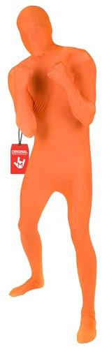 Morphsuit Full Body Costume - Orange, XL | Original Bodysuit for Adults & Kids | Super Stretch Suit Great for DIY Party Outfit | Halloween, Cosplay, Fancy Dress | For Men & Women