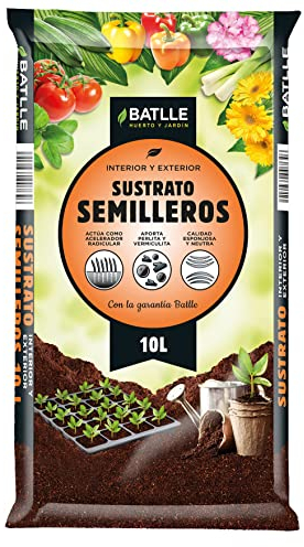 Semillas Batlle Sustrato Semilleros 10 l, Color Tierra