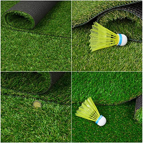 Kunstrasen Kunstrasenteppich 35 mm- Qualität aus Belgien wasserdurchlässig strapazierfähig (90 x 200 cm)