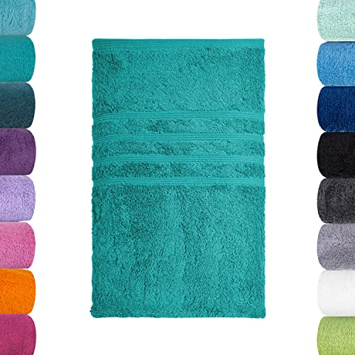 Lavea Duschtuch, Ozeanblau, 70 x 140 cm Premium Frotteeserie Bali | GOTS Zertifiziert, 100% Bio Baumwolle