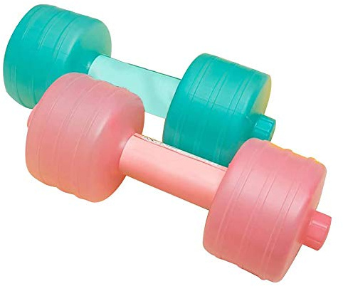 WBTY Wassergefüllte kurzhanteln, verstellbare, tragbare Reise-Hanteln für Muskelaufbau, Frauen, 2 Stück