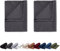 EllaTex Doppelpack Renforce Bettlaken Haustuch aus 100% Baumwolle ohne Gummizug, Farbe: Anthrazit-Grau, Größe: 2er Pack 150 x 250 cm
