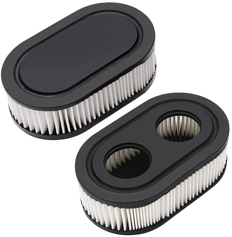 VooGenzek 2 Stücke Rasenmäher Luftfilter Kompatibel mit Briggs & Stratton Motoren 798452 593260, Rasenmäherfilter Ersetzen