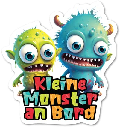 Autoaufkleber Baby an Bord, kleine Katze Cartoon,Vinyl Qualität, Baby an Bord, 100% Made in France