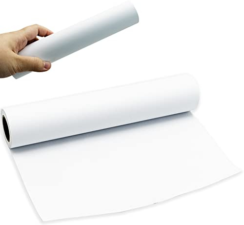 White Drawing Paper Roll,Painting Sketching Paper,Wrapping Pape,10 m Art Paper Roll - Easel Paper Roll for Kids - Fadeless Bulletin Board Paper Children Art Sketch Paint Drawing Board - 22.5cm Wide