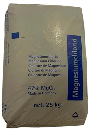 RUEMAR Magnesiumchlorid 25kg Streugut Flakes | Magnesium Streumittel für Luftentfeuchter | tierfreundlich für Pfoten & Reitplatz Taugranulat | Streusalz für Natursteine