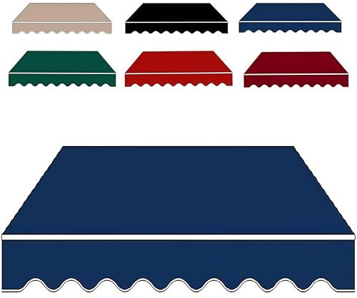 Gvqng Reemplazo De Tela para Toldo, Lona RetráCtil para Toldo De Patio, Tela para Toldo De Caravana, Funda De Repuesto De PoliéSter, para Terraza Y BalcóN (Sin Marco),06,(10x5ft) 3x1.5m