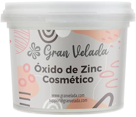 Gran Velada – Óxido de Zinc Cosmético USP 1000 cc | Zinc Oxide en Polvo | Oxido de Zinc Sin Nanopartículas para Crema, Maquillaje y Cosmética | Ingrediente Cosmético en Polvo Blanco de Alta Pureza