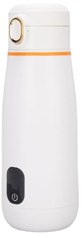 ZJchao Chauffe-Lait Portable avec Affichage LED, Chauffe-biberon sans Fil Rechargeable pour Lait Maternel et Préparation pour Nourrissons, Chauffage Rapide de 350ML
