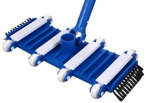 DIYEAH Tête Aspirateur pour Piscine avec Brosse et Roues Accessoire de Nettoyage pour Fond de Piscine et Débris Outil Robuste et Étang