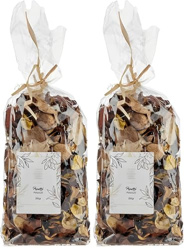 PARENCE.- Bolsa de Popurrí 200g Sabor Vainilla - Decoración y Fragancia para el Hogar, Natural, Versátil - Vainilla, 200g (Paquete de 2)