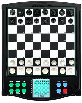 Jeu d'échecs électronique Intelligent, Ordinateur d'échecs IA, réglages de difficulté à Plusieurs Niveaux, avec Stylet et Grand écran LCD, Utilisation Simple pour Les Adultes, idéal pour Jouer