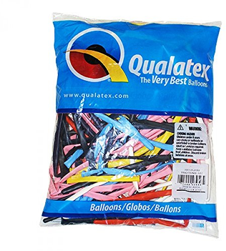 Unbekannte Modellierballons 260Q, Qualatex, 100 Stück, verschiedene Farben