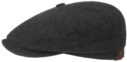 Stetson Hatteras Noir Flat Cap All-Year Cashmere Blend Men Women