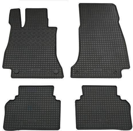 Gummi Fußmatten Set, 4teilig, Gummifußmatten Gummimatten Matten