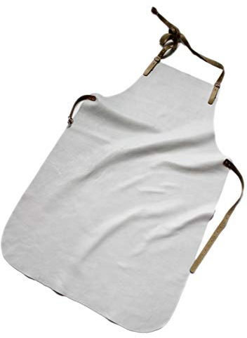 Förster-Fellnest Top Schweisserschürze, Schmiedeschürze, Arbeitsschürze echt Leder - naturelle Vollrindleder - Schürze, kein Import, Made in Germany, kräftig, weich, widerstandsfähig