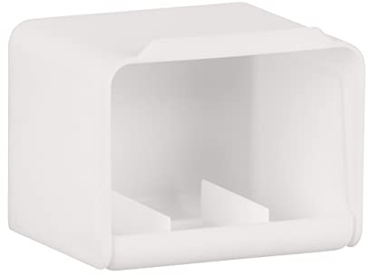 Wenko Saponiera da Parete Turbo-Loc Tonale, Fissaggio Senza Perforazione, per 3 Saponette, Sapone Solido per Le Mani, Il Corpo e I Capelli, in Robusta Plastica, 10,5 X 8,5 X 9 Cm, Bianco