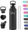HoneyHolly Thermosflasche, 1L BPA-Frei, Trinkflasche Edelstahl, Trinkflasche, Auslaufsichere Isolierflasche Doppelwandig, Wasserflasche, Thermoskanne mit Strohhalm, Trinkflasche Kohlensäure Geeignet