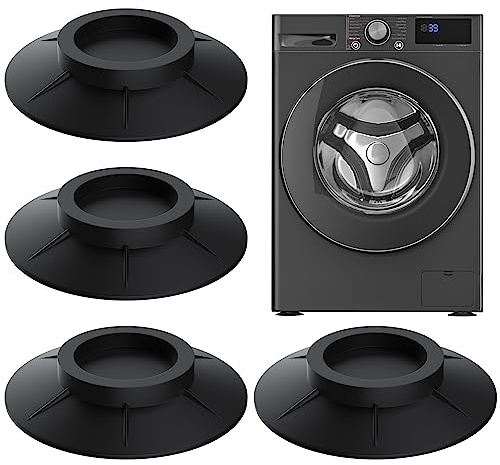 Lot de 4 Pied Anti Vibration pour Machines à Laver Séchoirs