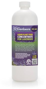 Gardenera Plant Growth Superfood for Lavender with 18 Essential Vitamins & Minerals - Organic Plant Food Fertilizer - Micro-Fungi and Bio-Organisms for Lavender Plant Care & Growth Enhancement - 32oz
