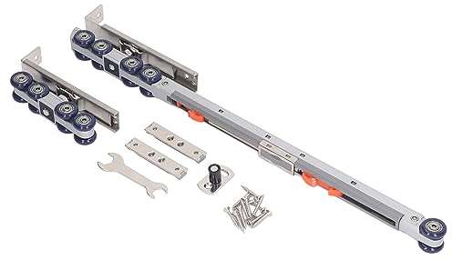 Hebewagen, 8-Rad-Design, Hebewagen, 80 Kg, Lager, 2-Wege-Laufkatze, Rolle, Gleitrolle, Edelstahl für Heimwerker-Projekte, Handkettenzüge