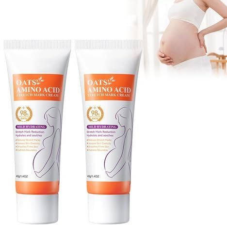 2 Pièces Creme Vergeture, Crème Anti-Vergetures Répare Creme Cicatrice Stretch Mark Cream Vergetures Crème Scar Creme Cicatrisante Hydrate Et Régénère,Prévient Et Élimine Les Vergetures Et Cicatrices