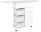 Acomoda Textil – Mueble de Planchar de Madera con 9 Compartimentos de Almacenamiento. Tabla Planchar Plegable con Organizador Decorativo para Hogar con Cajones y Cestas de Mimbre. 56/121x30x89 cm.
