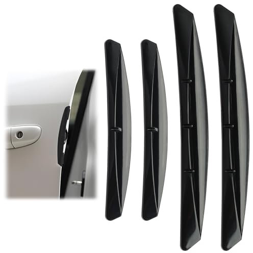 EuAcesry Autotür Kantenschutz, 4 Pcs Hochwertiger Autotür Kantenschutz, Anti Kratzer Dekorative Streifen, Auto Türkantenschutz Carbon, für Die Meisten Autos (Schwarz)