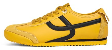LUCKY STEP Women's Retro Fashion Sneakers Thin Sole Casual Walking Lightweight Tennis Trainers Running Gym Workout Classic Comfortable Athletic Shoes