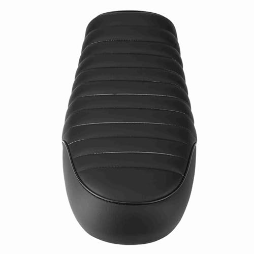 Pssopp Siège de Moto Vintage, Selle en Cuir PU, Coussin Cafe Racer pour CG125 GN CB400SS, Installation Facile avec un Design Confortable (Modèle D)
