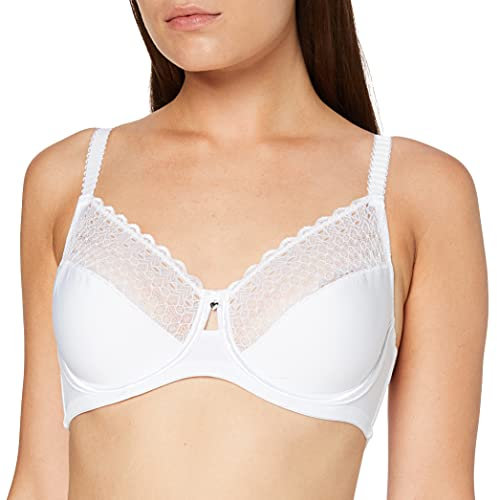 Sassa Damen-BH Bügel 24790, einfarbig, Gr. 85C, Weiß (Weiß 00100)