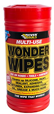 Cutting-Edge EVERBUILD - WIPE80 - WIPES, WONDER WIPES - Pack of 100 - [Manufacturer's OEM Packaging]