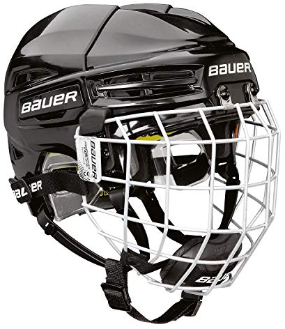 BAUER RE-AKT 100 Helm Combo Bambini, Farbe:schwarz