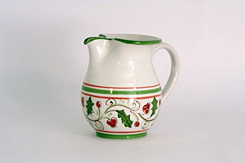 CEAR ceramiche - Brocca da Vino da 1/2 Litro in Ceramica di Caltagirone, Eleganza e Tradizione Siciliana