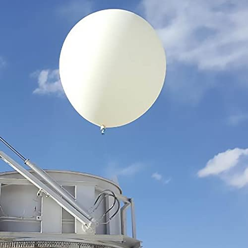 Giant Weather Balloon White For Meteorological Investigation Holiday Party Decoration Entertainment Toys (72 Inch)