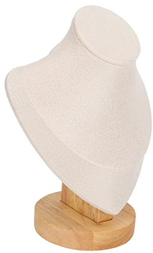 Support de support d'affichage de collier buste bijoux modèle de support de collier pour le magasin de détail(Beige) necklace bust Torri