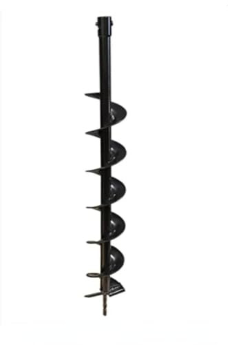 100mm * 800mm Earth Auger Drill Bit Fence Borer Compatible with Earth Petrol Post Hole Digger Power Tool Accessories (Single Blade)