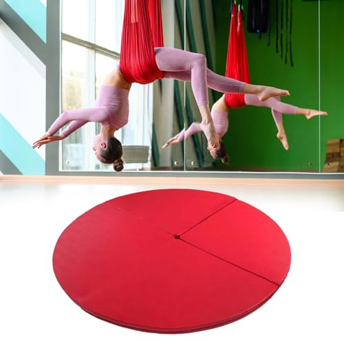 Pole Dance matta, tjock matta för air yoga och pole dance – vikbar och halkfri skyddskudde för Air Ring and Pole Room, 1/2 tum tjock, 150 cm x 5