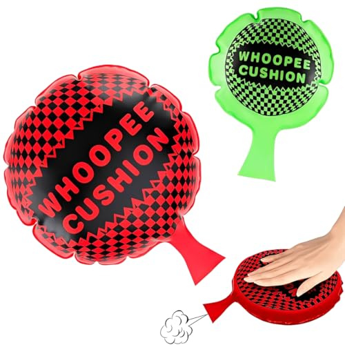 KUMSODE 2 Stück Whoopie Cushion Furzkissen Humorvoll Pupskissen Streich Fart Bomb für Aprilscherze, Partys