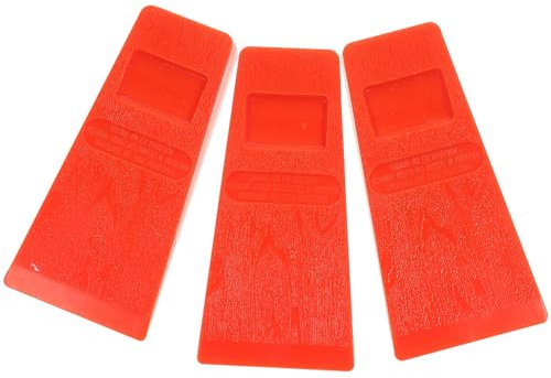 GAROZATION Coin d'Abattage en Plastique 3 Pièces Pointes Surélevées pour Coupe d'Arbres et Travail Forestier Manuel en Extérieur