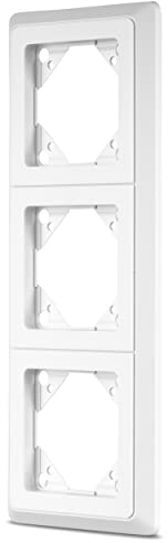 REV PrimaLuxe 3-fach Rahmen f. Steckdose, Rahmen Lichtschalter etc., weiss