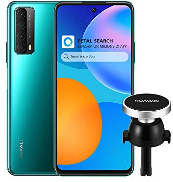 HUAWEI P Smart 2021 Smartphone y AF13 Soporte Magnético, SuperCharge de 22.5W, Batería de 5000mAh, Cuatro Cámaras 48MP, Pantalla FHD+ de 6.67 Pulgadas, 4GB de RAM, 128GB ROM, Crush Green