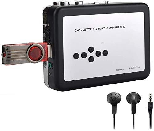Y&H Kassett Tape Player Record Tape till MP3 Digital Converter, USB-kassettCapture, direkt till USB-minne, ingen dator krävs